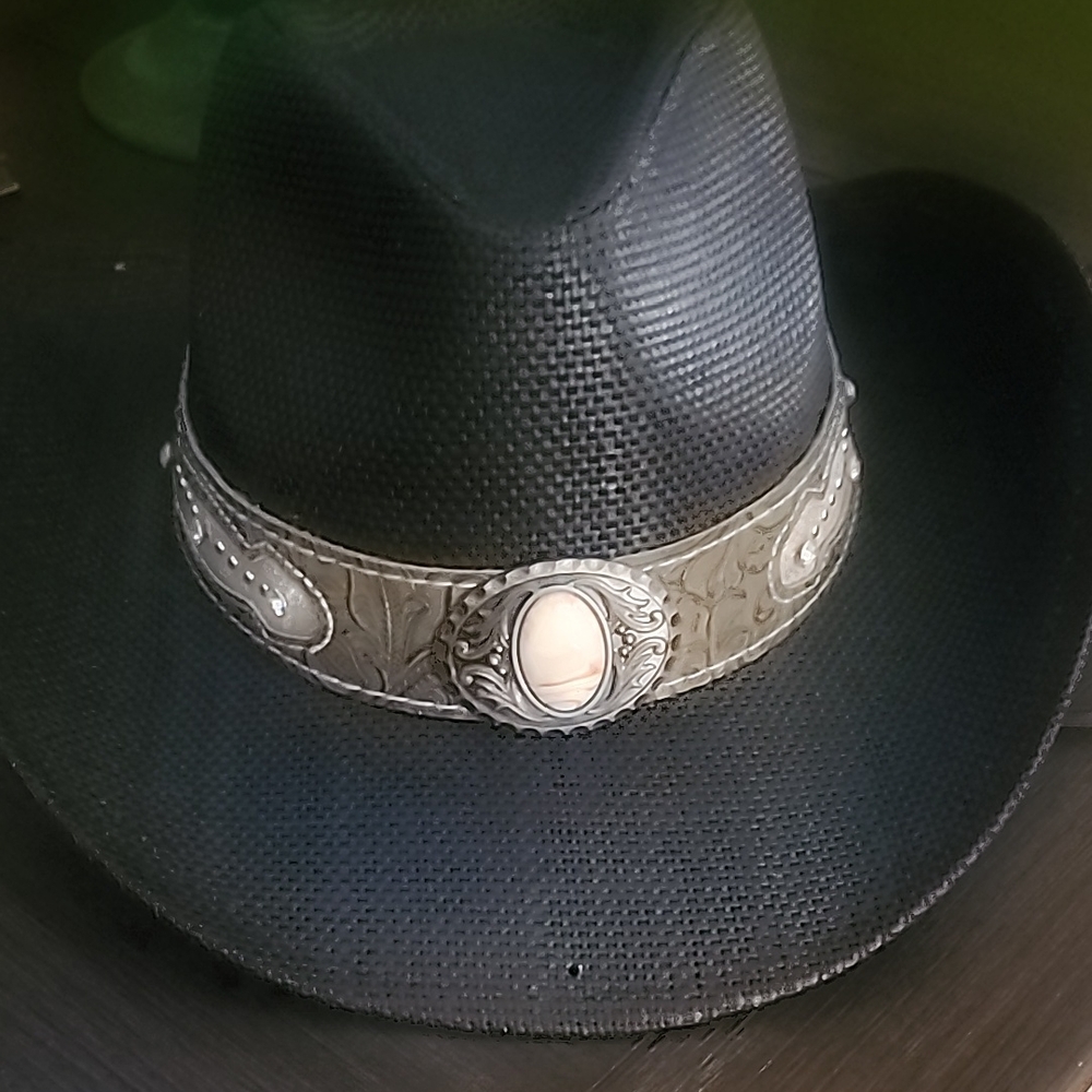 Freestyle Black Hat with Silver Accents